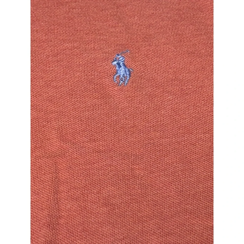 Polo Ralph Lauren Mens Classic Fit Mesh Pique Polo Shirt XL Orange Coral